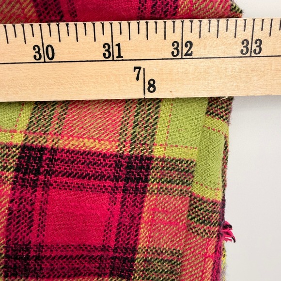 BDG Urban Outfitters One Way or Another Plaid Flannel Shirt Womens Medium Pink - Picture 11 of 12